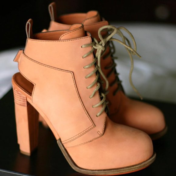 Alexander Wang Shoes - Alexander Wang Dakota terracotta lace-up boots 37